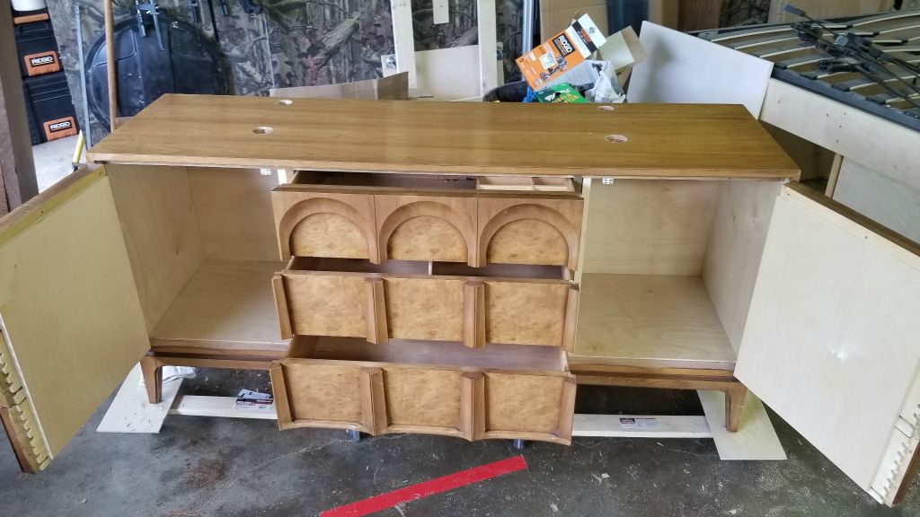 Vintage Thomasville Dresser Converted to 2 door vanity