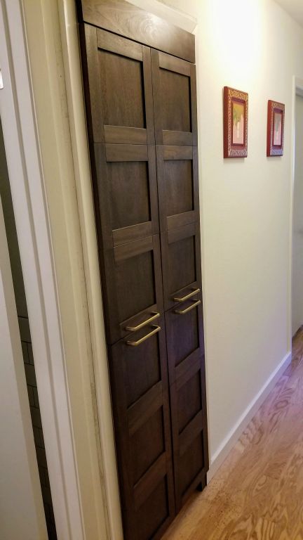 Hall Linen Closet Refit In Espresso Stain