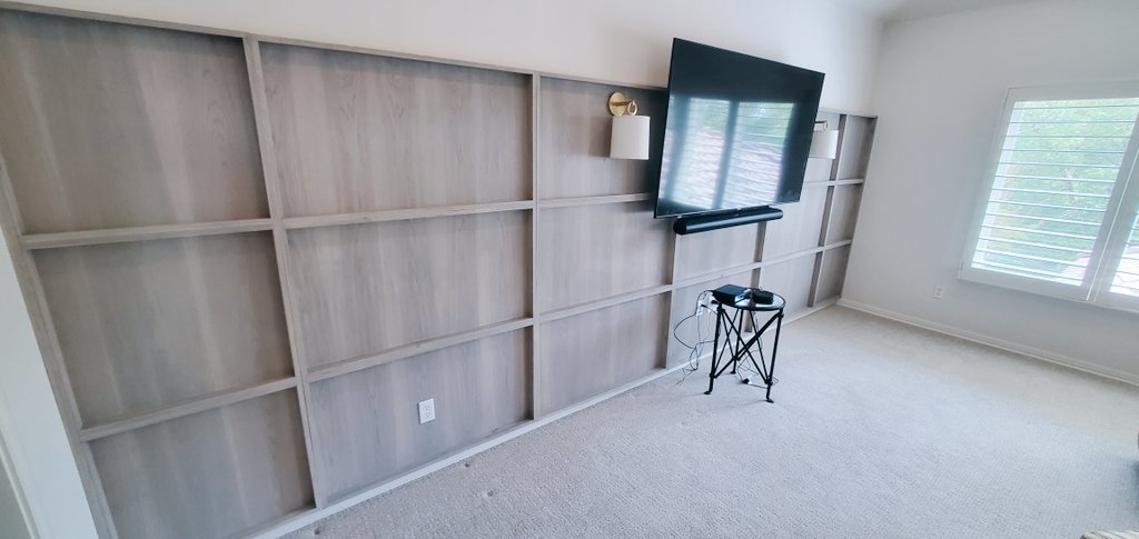 Hickory Panel Wall with BossWoodworks Custom Stain
