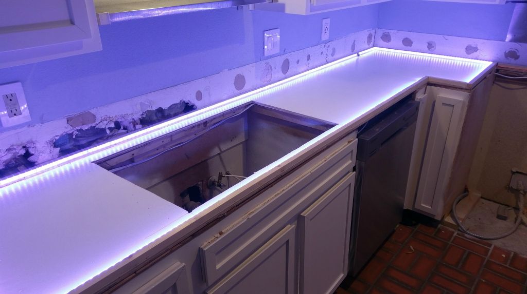 Leather White Translucent Marble LED Backlighting Array Setup